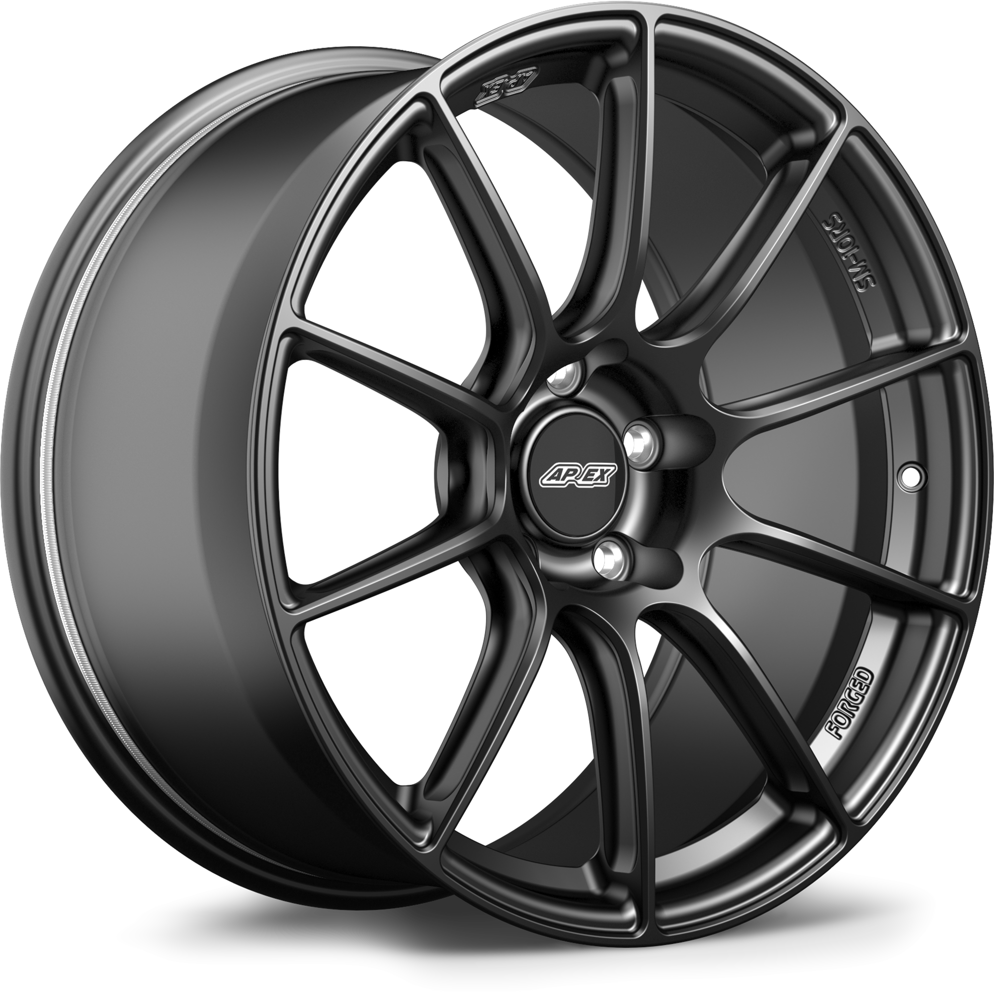 Apex SM-10RS Alloy Wheel 19x10 ET38 5x112 66.6mm CB Satin Black