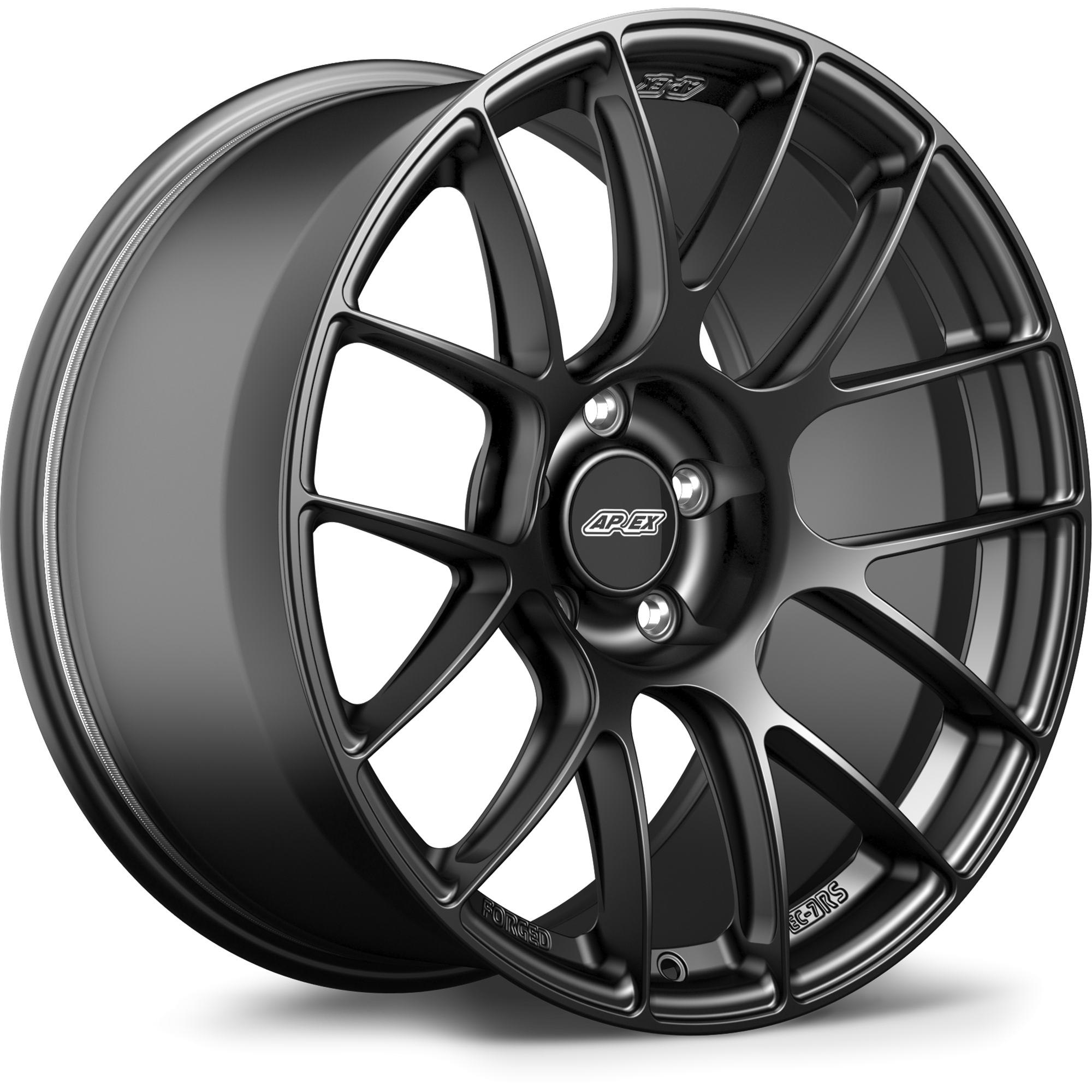 Apex EC-7RS Forged Alloy Wheel 19x10 ET25 5x120 Satin Black 72.56mm CB