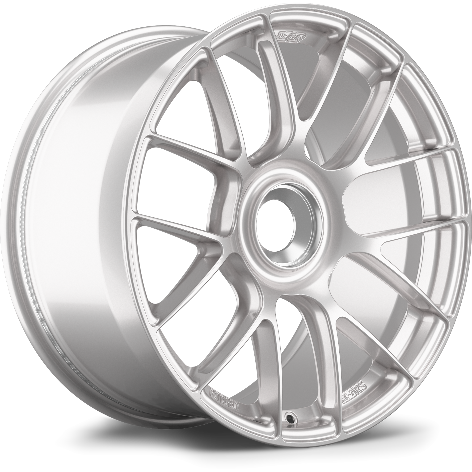Apex EC-7RS Forged Alloy Wheel 19x10 ET42 PSCL Race Silver 101mm CB
