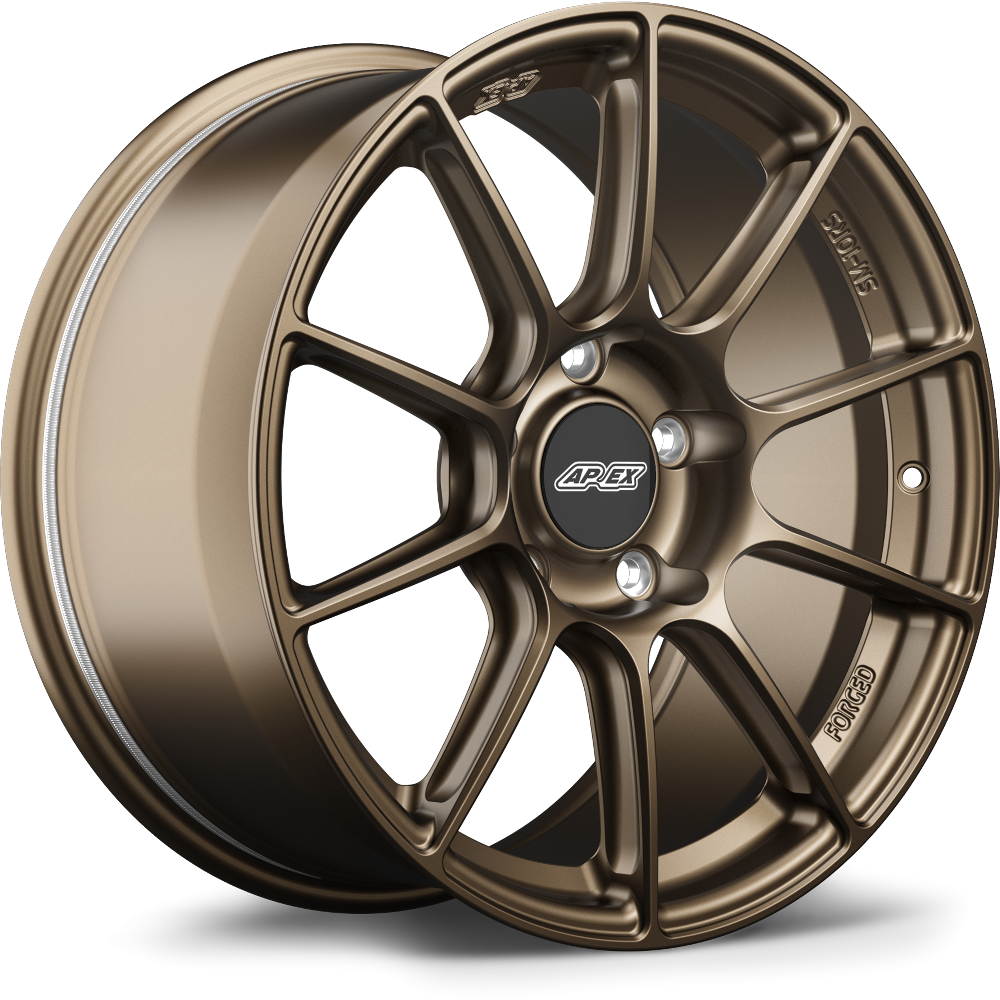 Apex SM-10RS Alloy Wheel 18x9.5 ET53 5x120 64.1mm CB Satin Bronze