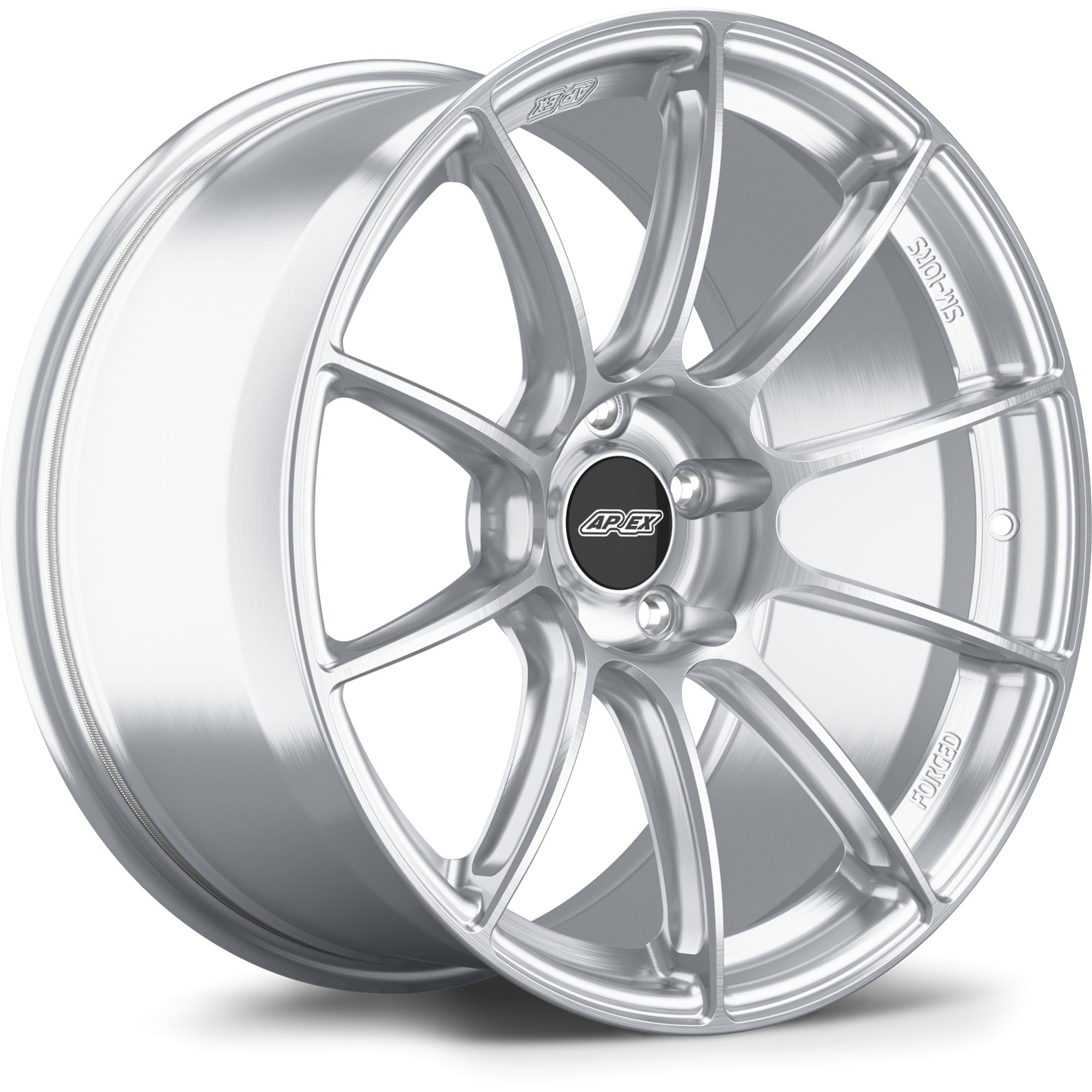 Apex SM-10RS Forged Alloy Wheel 19x10.5 ET45 5x120 Brushed Clear 72.56mm CB