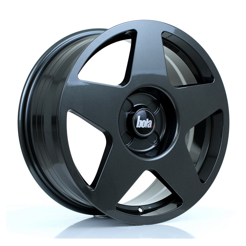 BOLA B10 Alloy Wheel 17x7.5 5x100 ET40 To 45 72.6mm CB Gloss Gunmetal