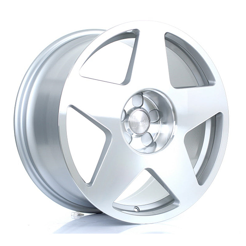 BOLA B10 Alloy Wheel 18x9 5x112 ET40 To 45 72.6mm CB Silver Polished Face