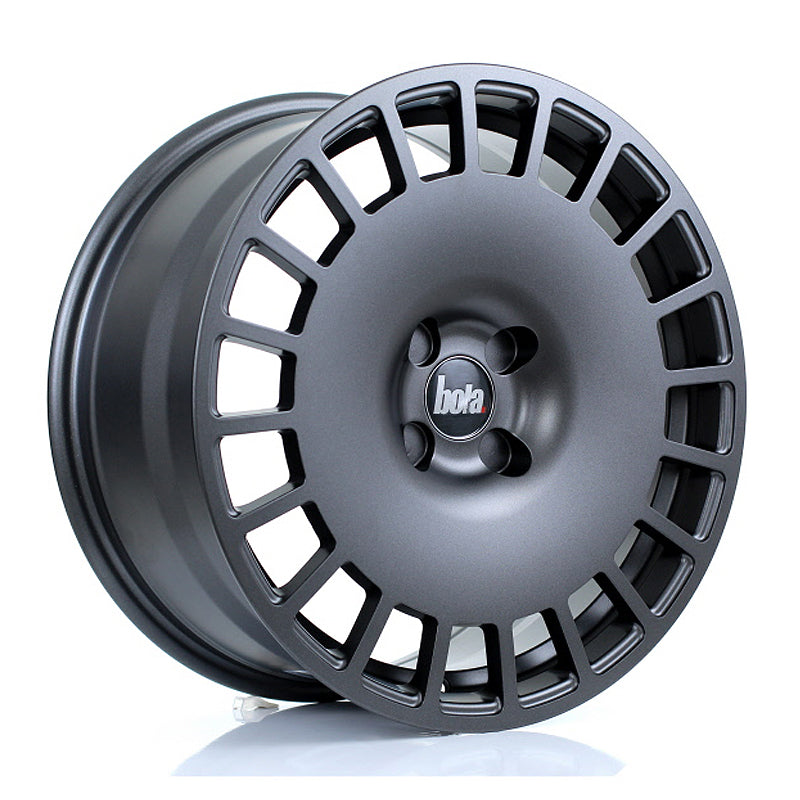 BOLA B12 Alloy Wheel 17x8 5x108 ET30 To 45 72.6mm CB Matt Gunmetal