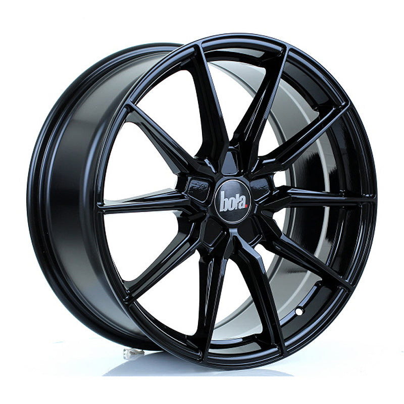 BOLA B16 Alloy Wheel 19x8.5 5x128 ET25 To 45 72.6mm CB Gloss Black