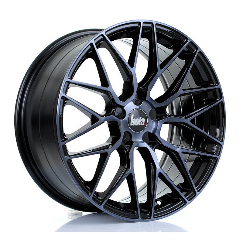 BOLA B17 Alloy Wheel 18x8.5 5x115 ET25 To 45 72.6mm CB Black Smoke