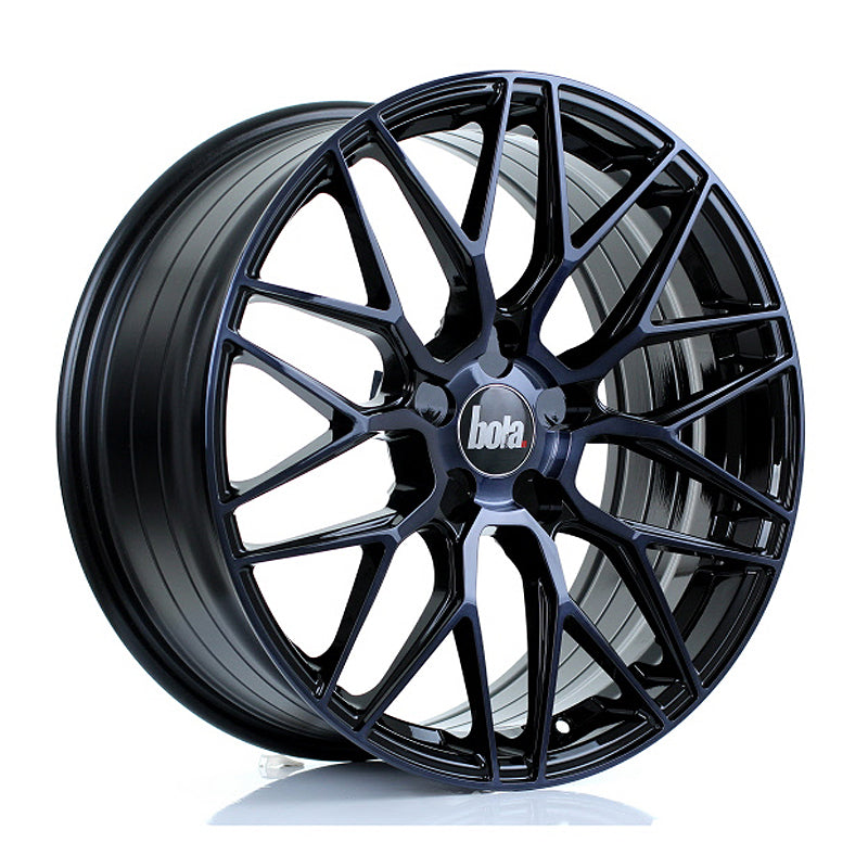 BOLA B17 Alloy Wheel 19x8.25 5x112 ET25 To 45 72.6mm CB Black Smoke