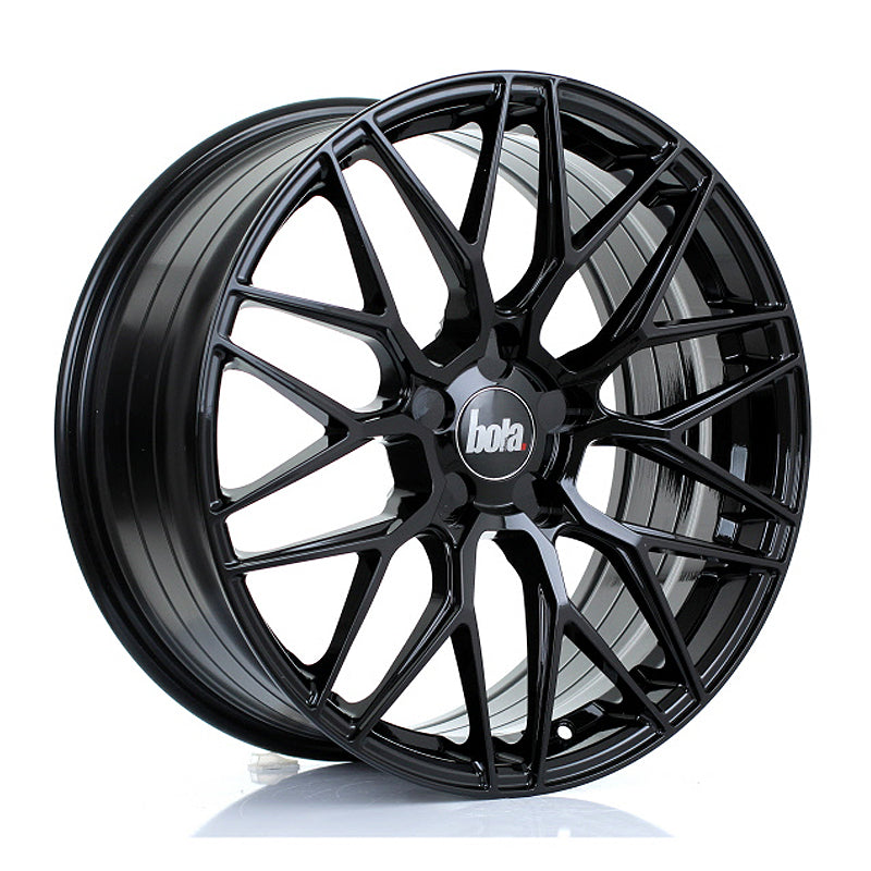 BOLA B17 Alloy Wheel 19x8.25 5x112 ET40 To 45 72.6mm CB Gloss Black