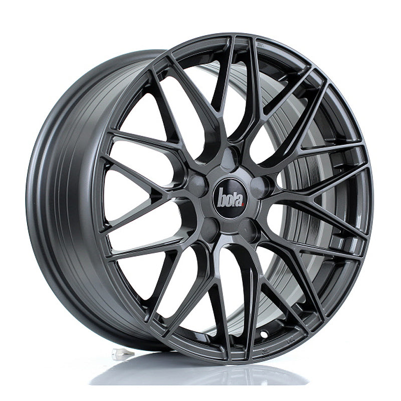 BOLA B17 Alloy Wheel 17x8 5x100 ET35 To 45 72.6mm CB Gloss Gunmetal