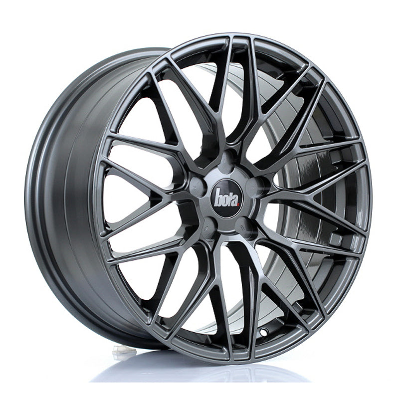 BOLA B17 Alloy Wheel 18x8.5 5x128 ET25 To 45 72.6mm CB Gloss Gunmetal