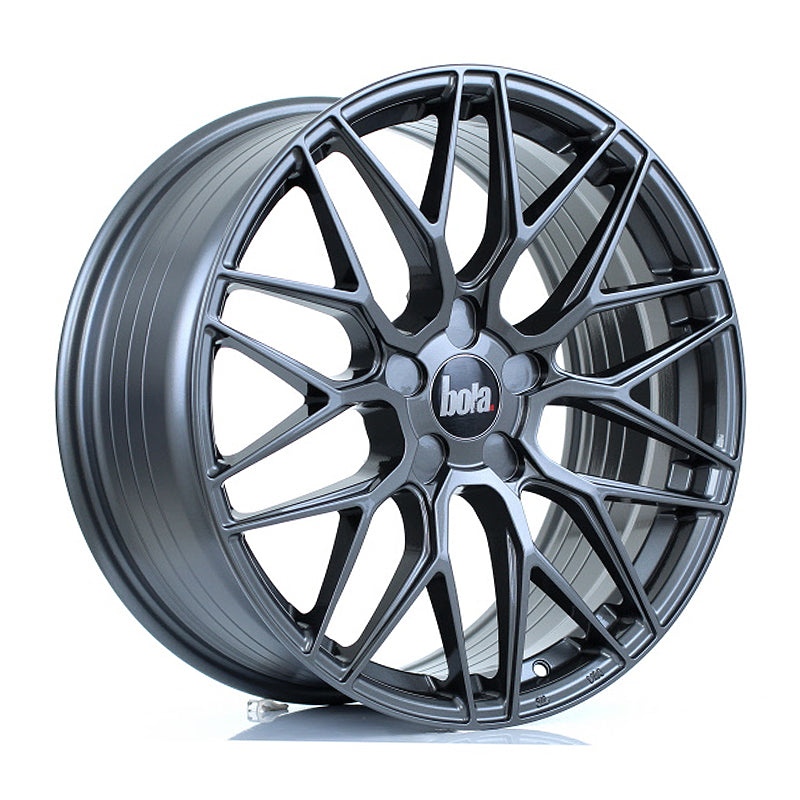 BOLA B17 Alloy Wheel 19x8.5 5x110 ET15 To 45 72.6mm CB Gloss Gunmetal