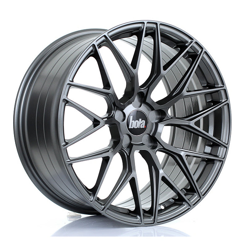 BOLA B17 Alloy Wheel 19x9.5 5x100 ET25 To 45 72.6mm CB Gloss Gunmetal