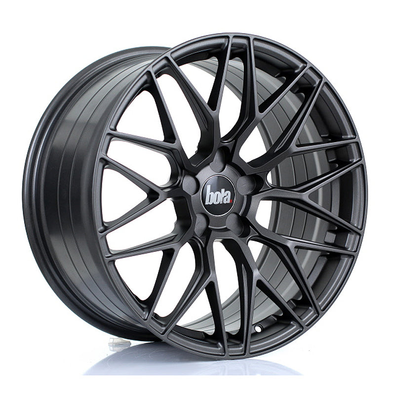 BOLA B17 Alloy Wheel 19x9.5 5x100 ET25 To 45 72.6mm CB Matt Gunmetal
