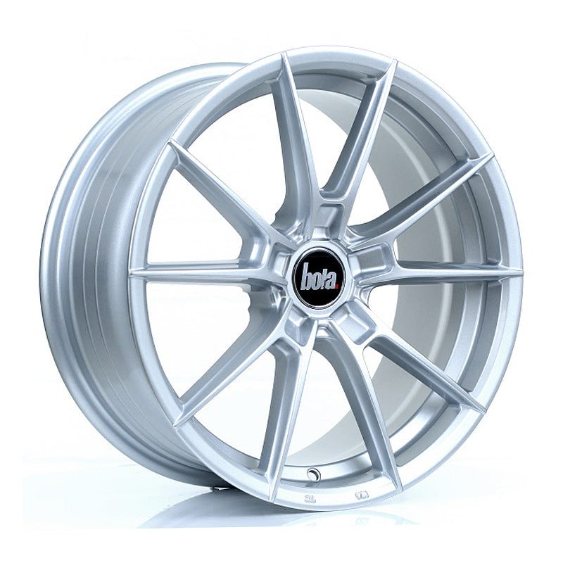 BOLA B19 Alloy Wheel 17x7.5 5x115 ET40 To 45 72.6mm CB Crystal Silver
