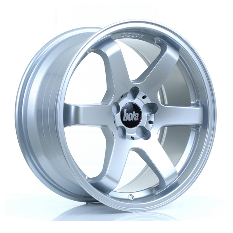 BOLA B1 Alloy Wheel 18x8.5 5x108 ET30 To 45 72.6mm CB Crystal Silver