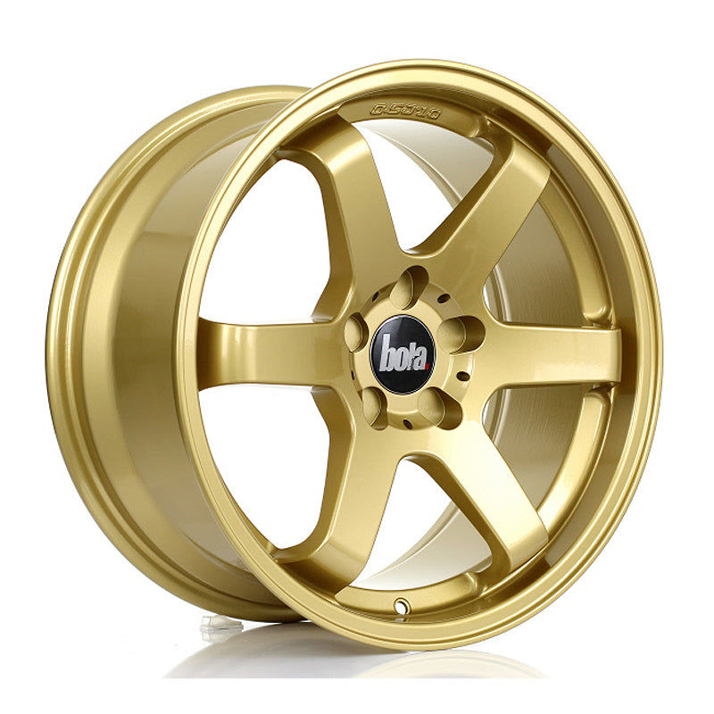 BOLA B1 Alloy Wheel 18x8.5 5x100 ET35 To 45 67.1mm CB Gold