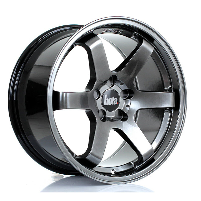 BOLA B1 Alloy Wheel 18x9.5 5x112 ET30 To 45 72.6mm CB Hyper Black