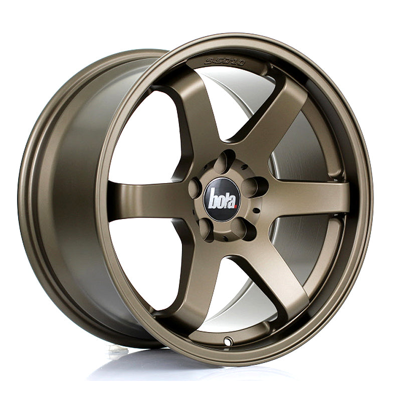 BOLA B1 Alloy Wheel 18x9.5 5x105 ET30 To 45 72.6mm CB Matt Bronze