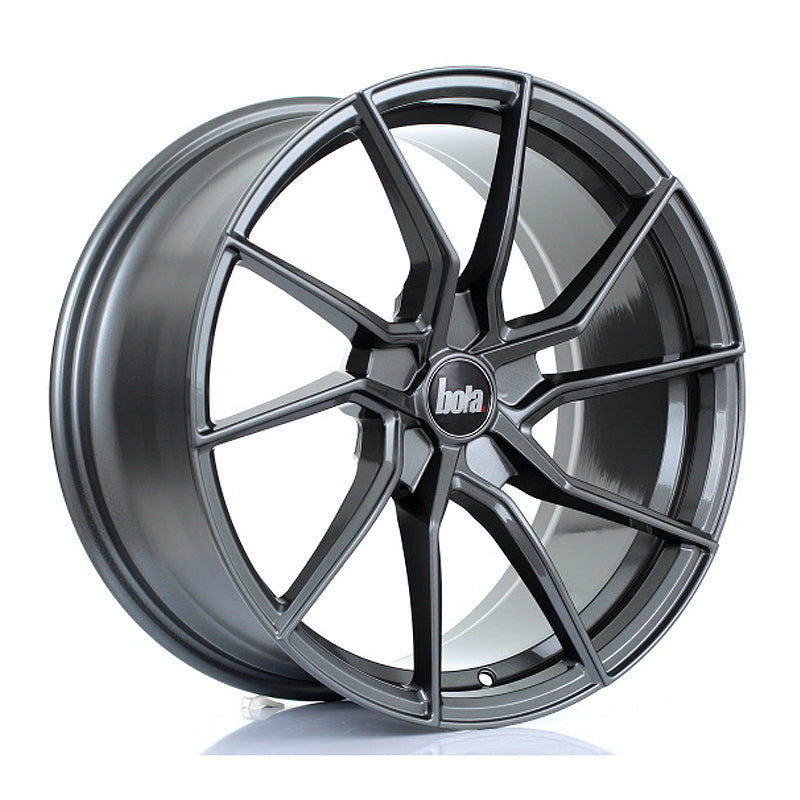 BOLA B25 Alloy Wheel 18x8.5 5x108 ET25 To 45 72.6mm CB Gloss Gunmetal