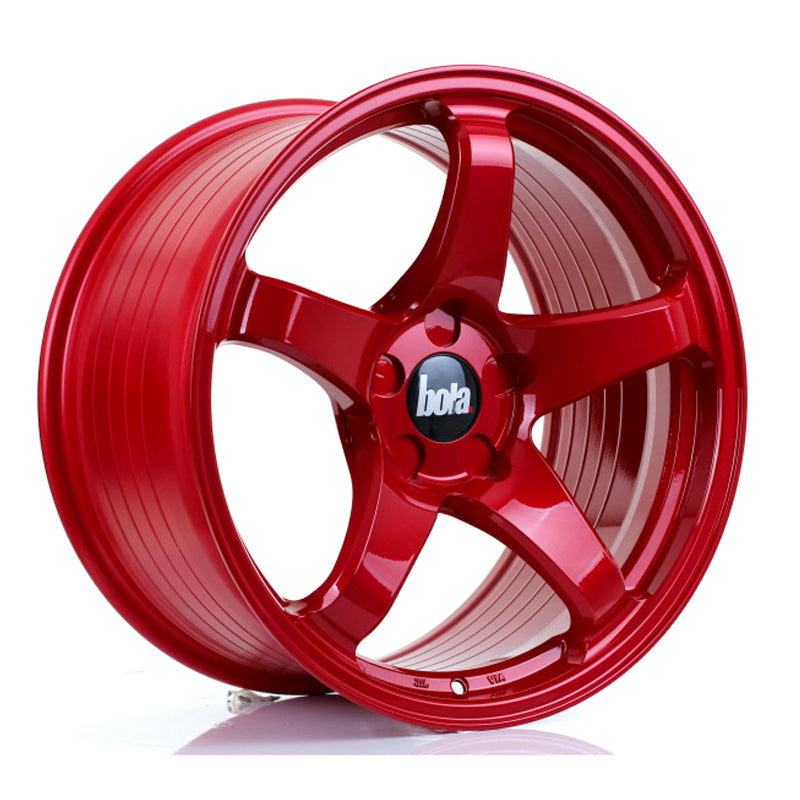BOLA B2R Alloy Wheel 18x9.5 5x128 ET30 To 45 72.6mm CB Candy Red