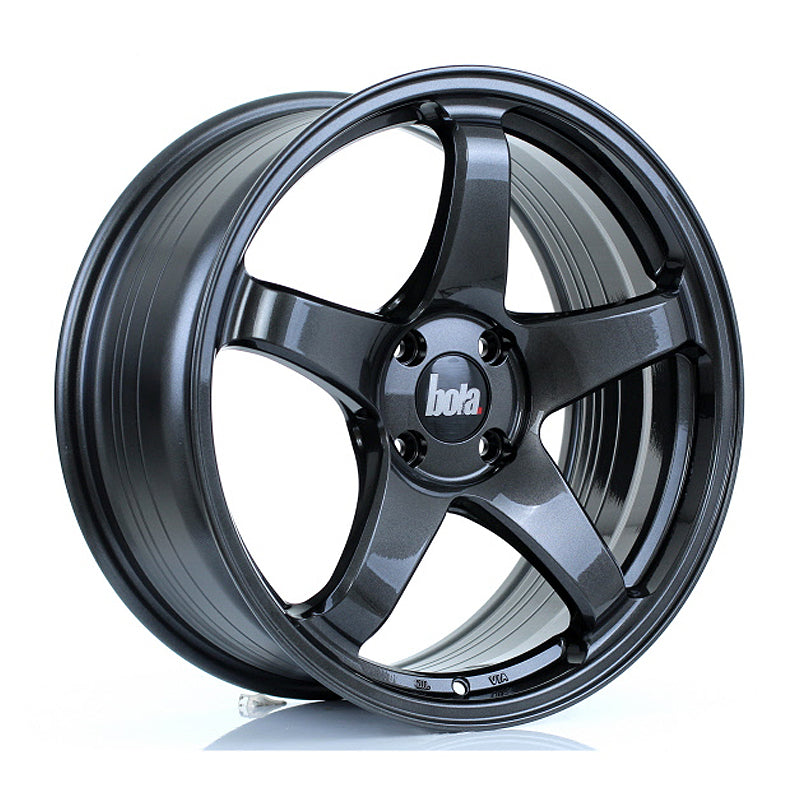 BOLA B2R Alloy Wheel 18x8 4x108 ET40 72.6mm CB Gloss Gunmetal