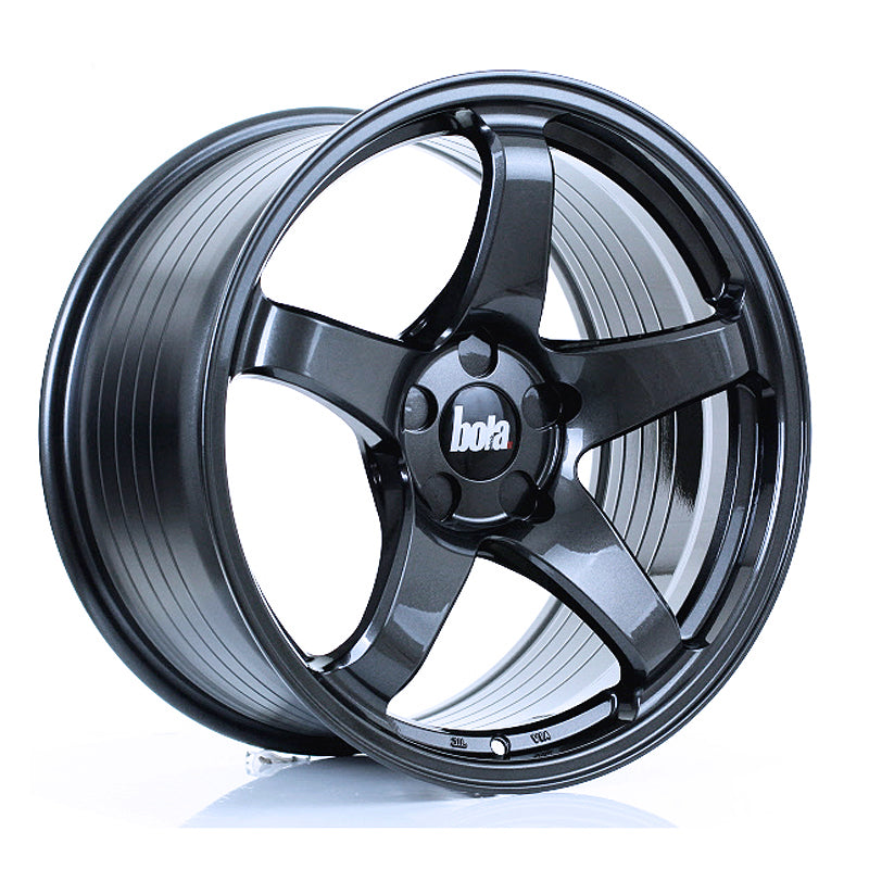 BOLA B2R Alloy Wheel 18x9.5 5x128 ET30 To 45 72.6mm CB Gloss Gunmetal