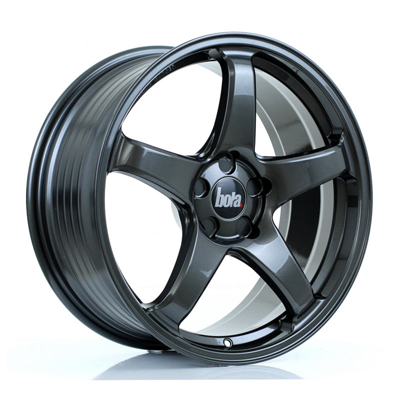 BOLA B2R Alloy Wheel 19x8.5 5x105 ET25 To 45 72.6mm CB Gloss Gunmetal