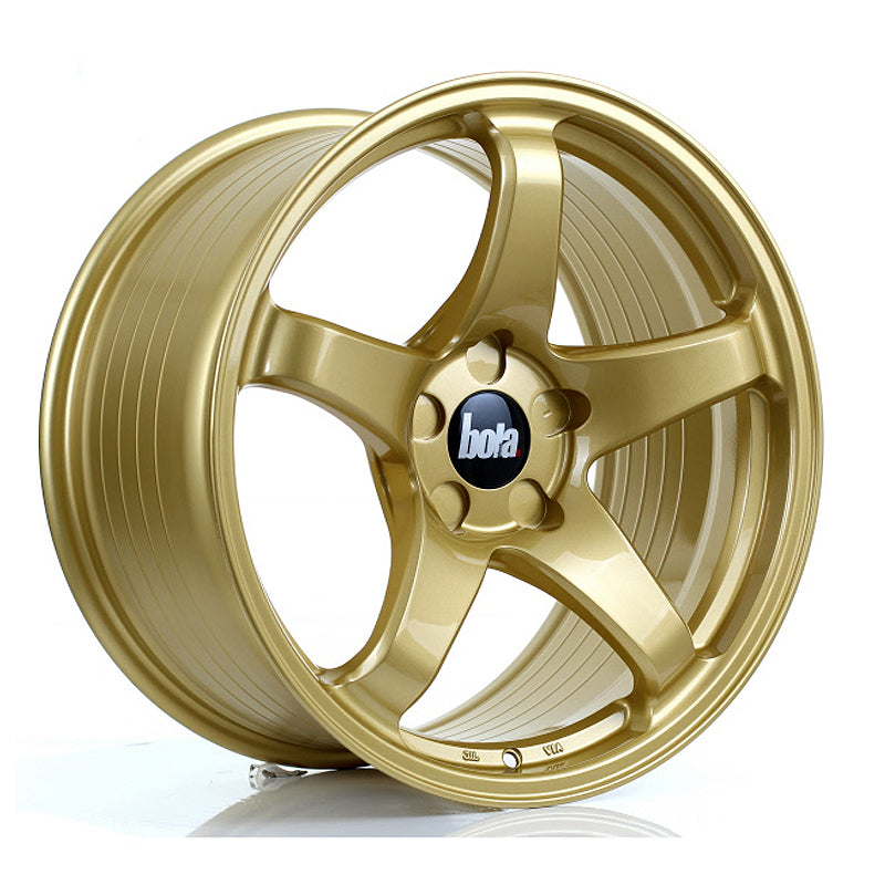BOLA B2R Alloy Wheel 18x9.5 5x108 ET30 To 45 72.6mm CB Gold