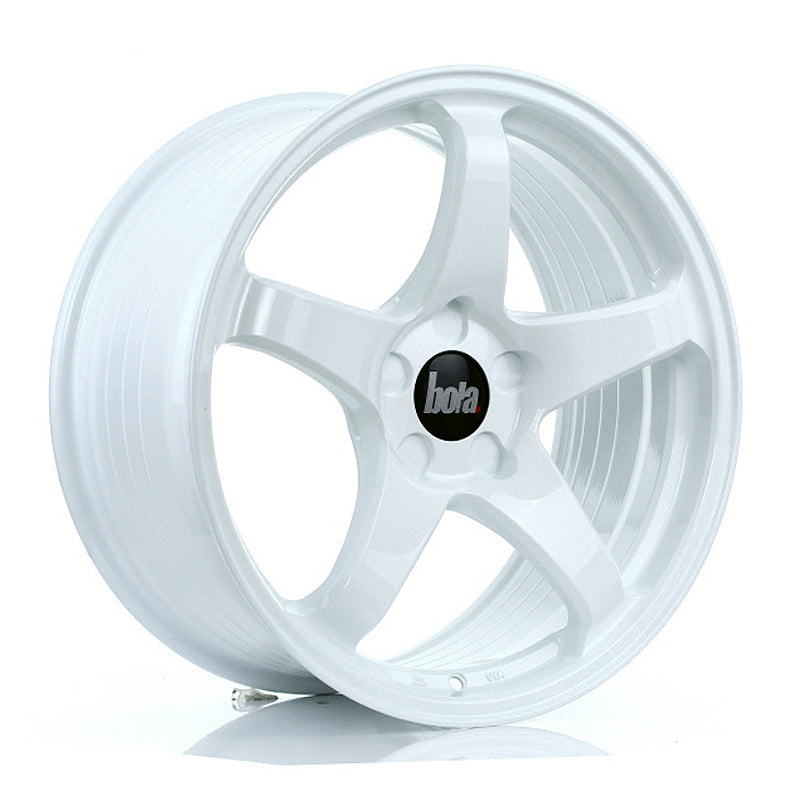 BOLA B2R Alloy Wheel 18x8.5 5x100 ET30 To 45 72.6mm CB White