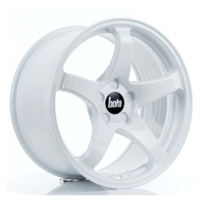 BOLA B2R Alloy Wheel 18x9.5 5x128 ET30 To 45 72.6mm CB White