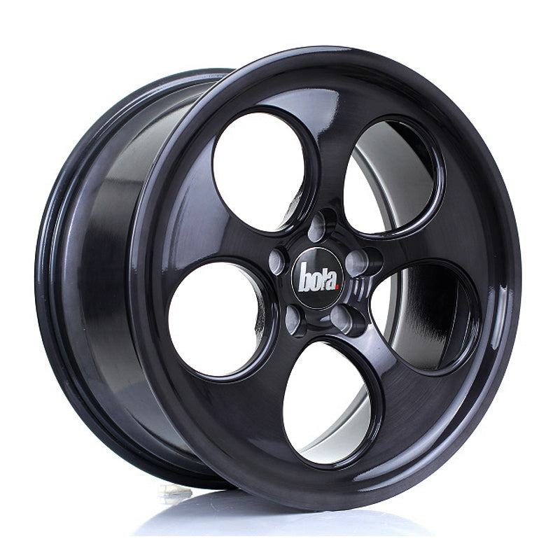 BOLA B5 Alloy Wheel 18x8.5 5x127 ET40 To 45 72.6mm CB Black Brushed Polished Face