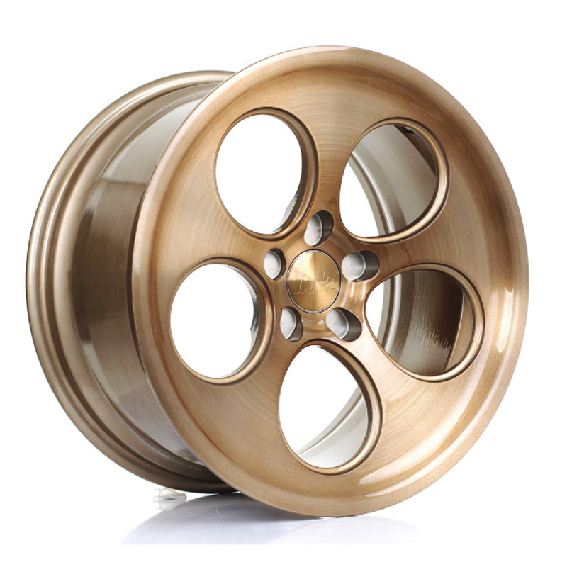 BOLA B5 Alloy Wheel 18x9.5 5x128 ET40 To 45 72.6mm CB Bronze Brushed Polished Face