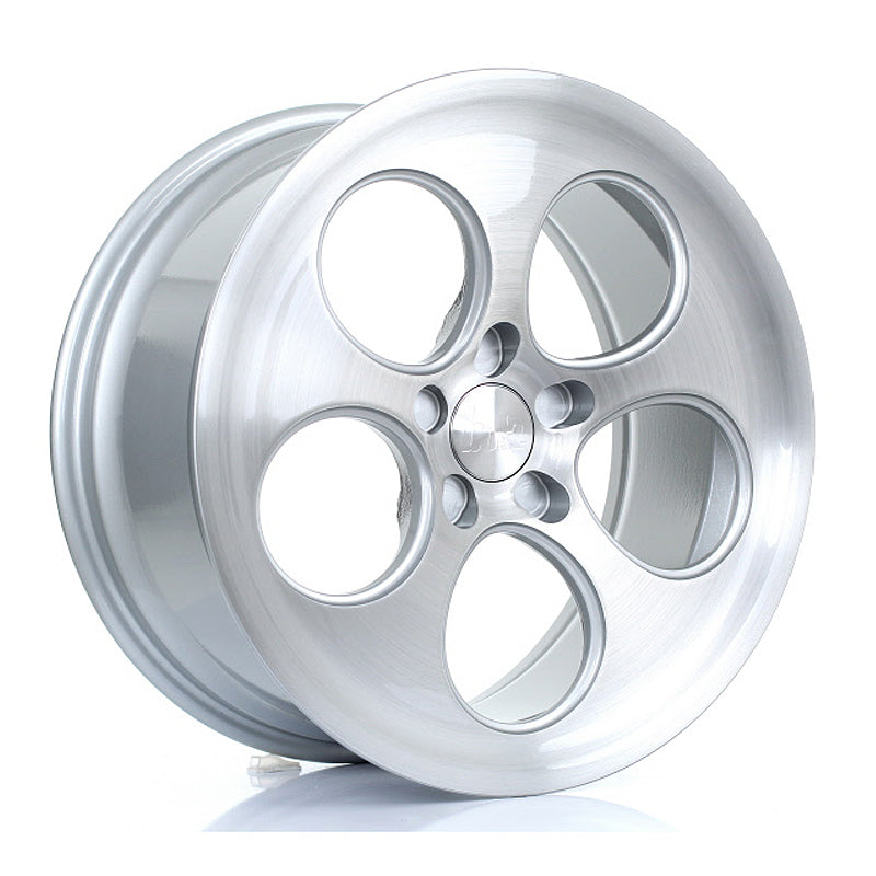 BOLA B5 Alloy Wheel 18x8.5 5x127 ET40 To 45 72.6mm CB Silver Brushed Polished Face