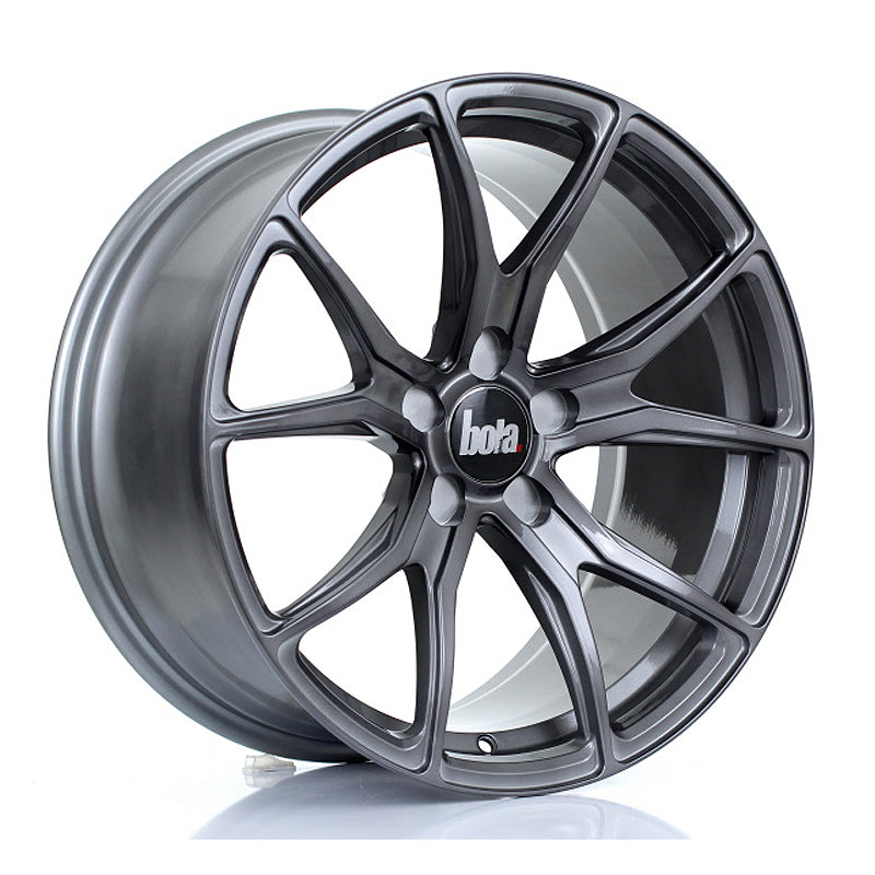 BOLA B6 Alloy Wheel 18x9 5x120 ET30 To 45 72.6mm CB Gloss Titanium