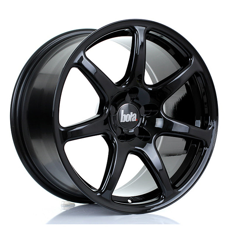 BOLA B7 Alloy Wheel 18x9.5 5x98 ET25 To 45 72.6mm CB Gloss Black