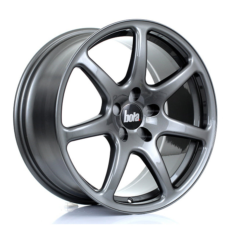 BOLA B7 Alloy Wheel 18x8.5 5x100 ET42 To 45 72.6mm CB Gloss Gunmetal