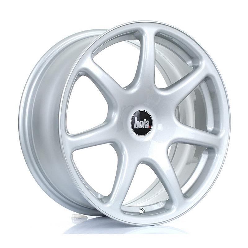 BOLA B7 Alloy Wheel 17x7.5 5x98 ET30 To 45 72.6mm CB Crystal Silver
