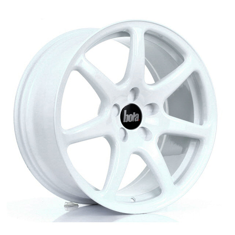 BOLA B7 Alloy Wheel 18x8.5 5x100 ET25 To 45 72.6mm CB White