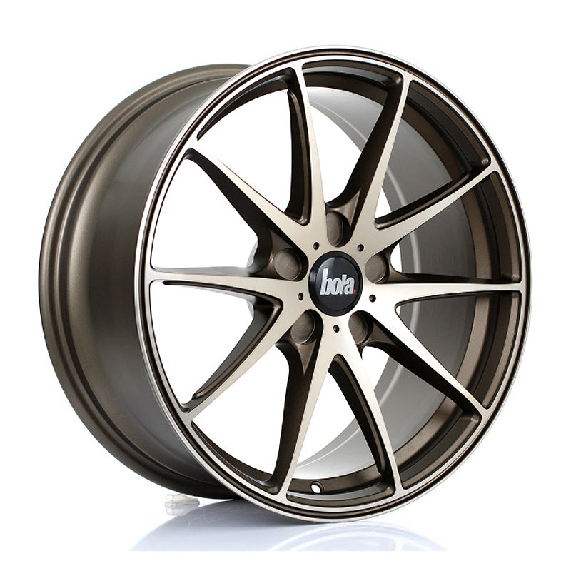 BOLA B9 Alloy Wheel 18x8 5x100 ET30 To 45 72.6mm CB Hyper Bronze