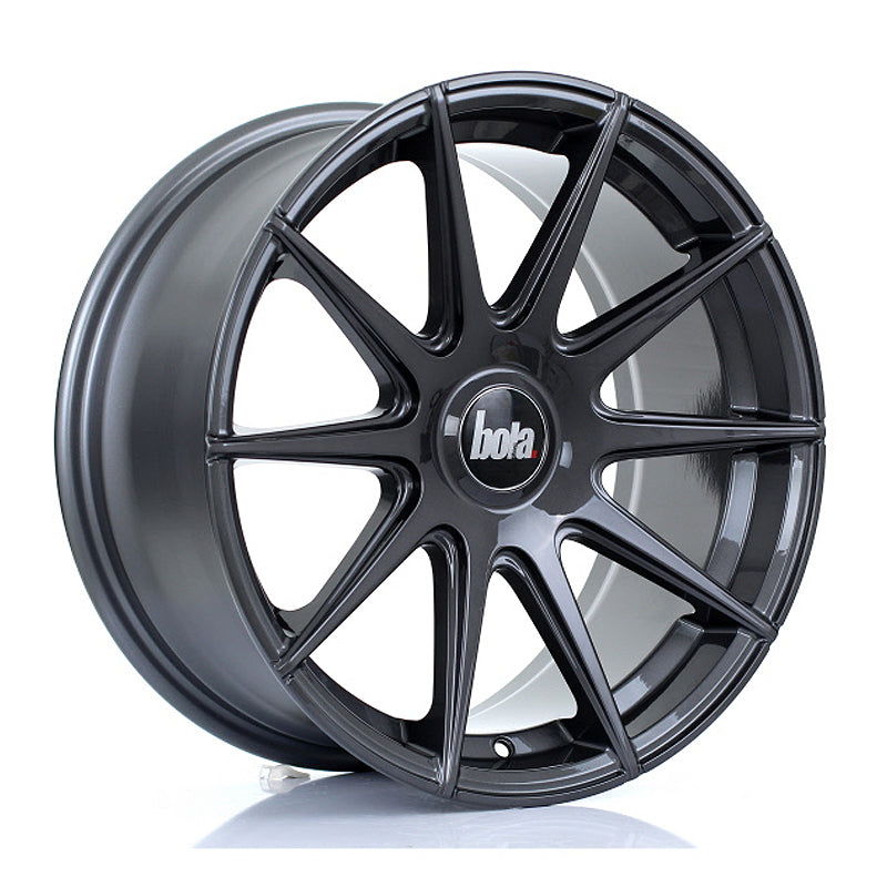 BOLA CSR Alloy Wheel 17x8 5x120.65 ET35 To 45 72.6mm CB Gloss Gunmetal