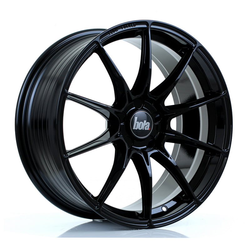 BOLA FLB Alloy Wheel 19x8.5 5x100 ET25 To 45 72.6mm CB Gloss Black