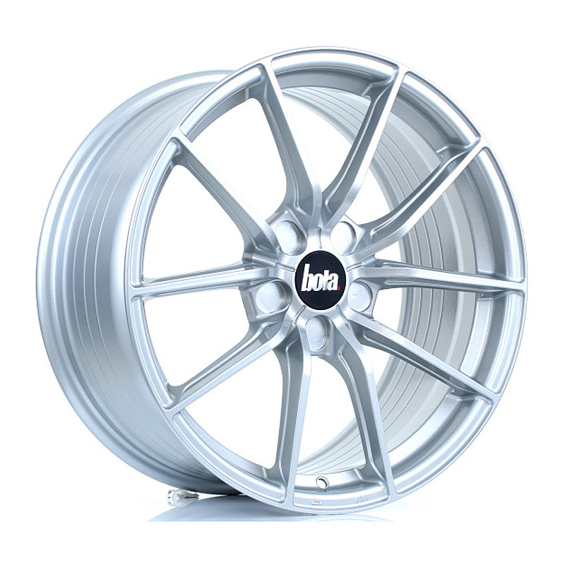 BOLA FLC Alloy Wheel 18x8.5 5x128 ET42 To 45 72.6mm CB Crystal Silver