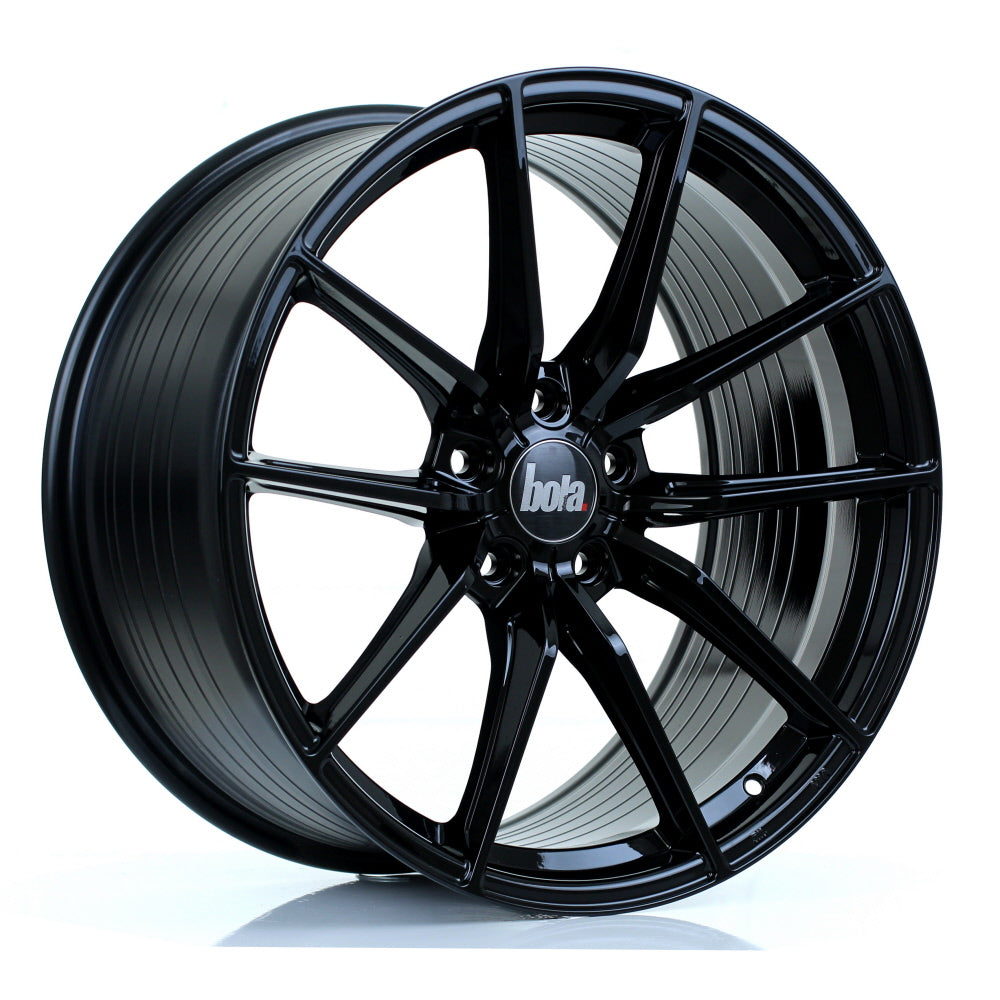 BOLA FLC Alloy Wheel 20x10 5x108 ET42 To 45 72.6mm CB Gloss Black