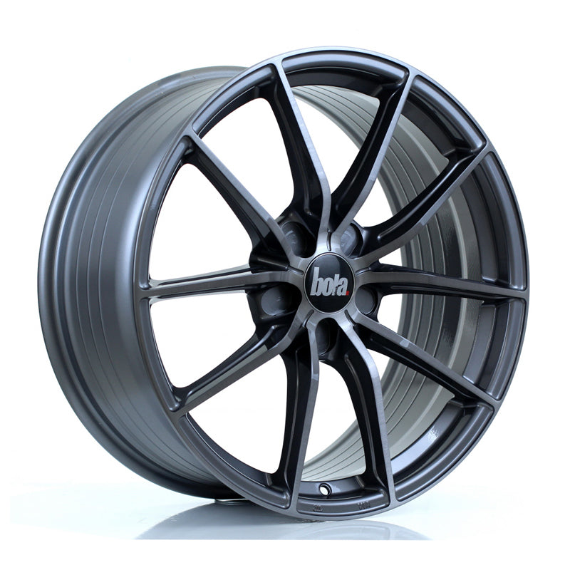 BOLA FLC Alloy Wheel 19x8.5 5x105 ET42 To 45 72.6mm CB Titanium