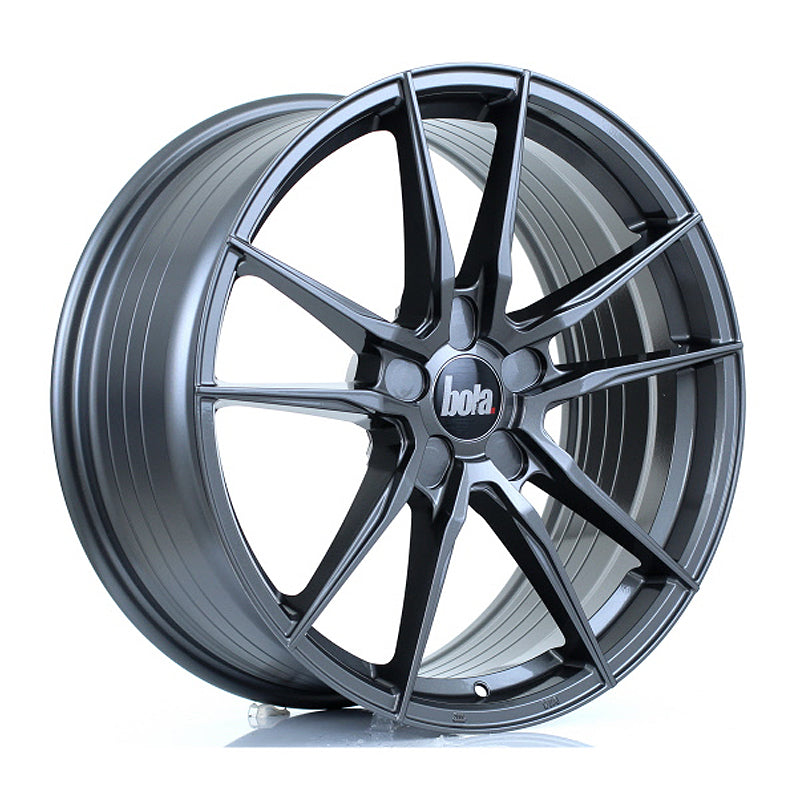 BOLA FLD Alloy Wheel 19x8.5 5x100 ET25 To 63 72.6mm CB Gloss Gunmetal