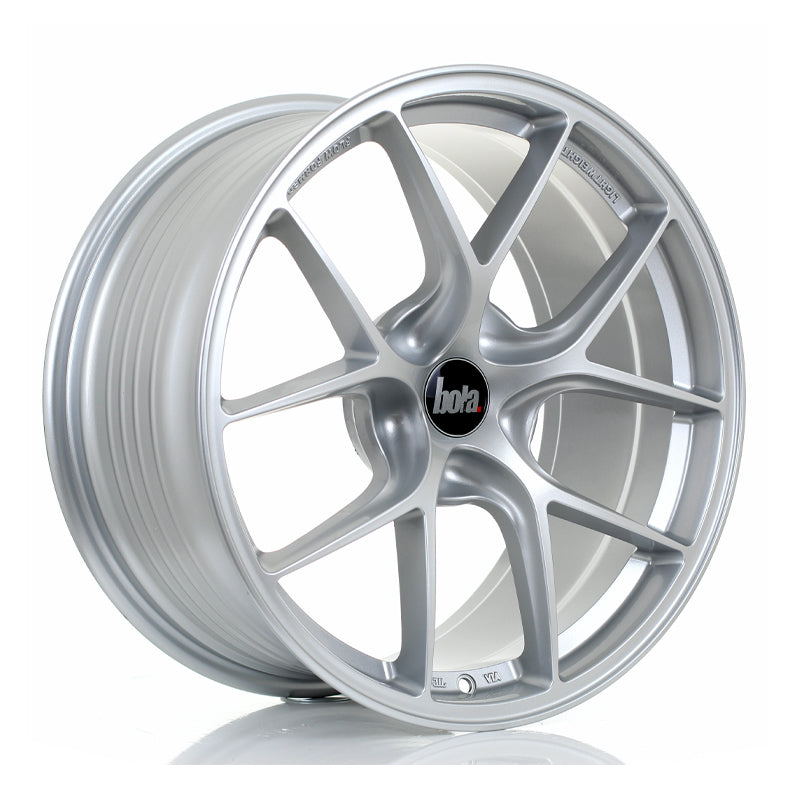 BOLA FLE Alloy Wheel 18x9 5x110 ET35 To 50 72.5mm CB Crystal Silver