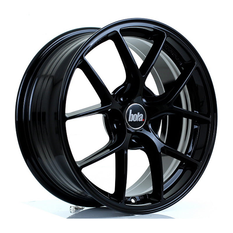 BOLA FLE Alloy Wheel 17x7.5 5x105 ET40 To 45 72.6mm CB Gloss Black