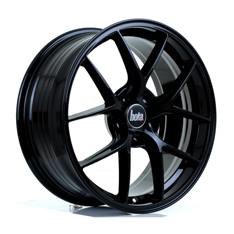 BOLA FLE Alloy Wheel 18x8 5x130 ET40 To 50 72.6mm CB Gloss Black