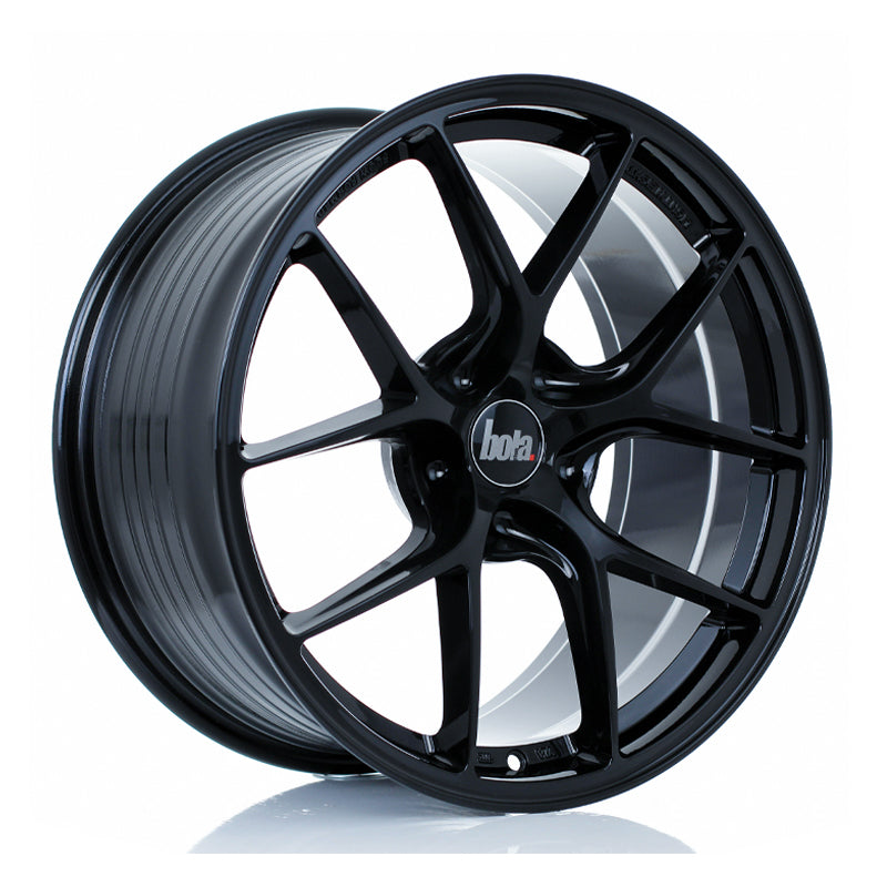 BOLA FLE Alloy Wheel 18x9 5x110 ET35 To 50 72.5mm CB Gloss Black