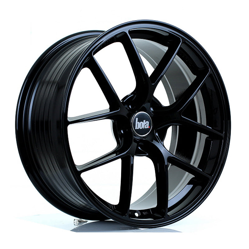BOLA FLE Alloy Wheel 19x8.5 5x128 ET35 To 50 72.6mm CB Gloss Black